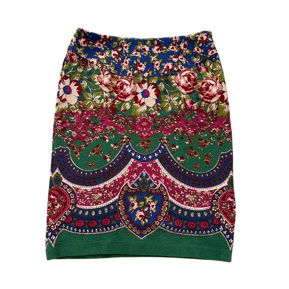 Maeve Anthropologie multicolor floral pencil skirt size 4 - Picture 1 of 9